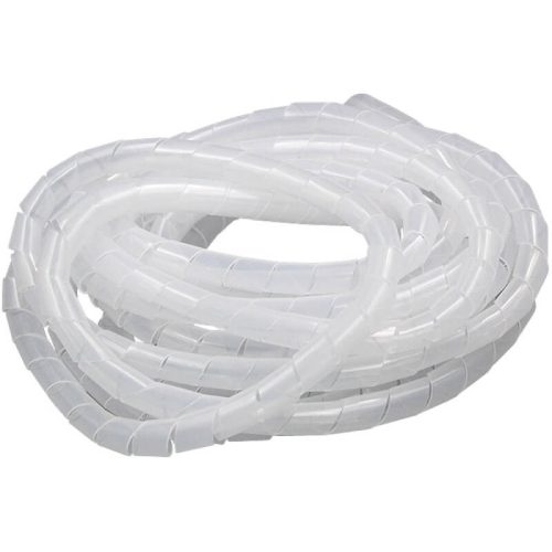 8mm Spirale Cable Protector White 10m