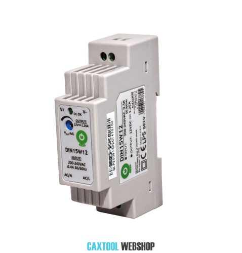 MW Power DIN15W12 DIN rail power supply 15W 12V 1.25A