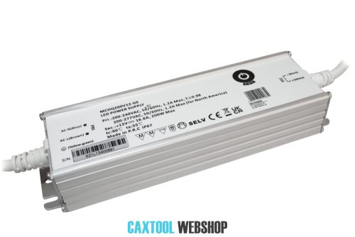 MW Power LED power supply MCHQ200V12-GE 200W 12V 16.67A
