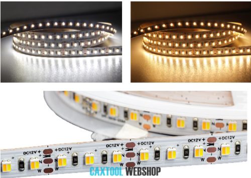 MW Power CCT LED strip 120LED/m 19.2W/m 24V 2700K + 6500K IP33 5m