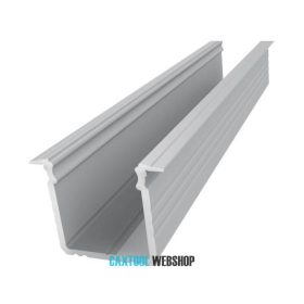 GLALU recessed aluminium LED profile 15x16mm 3000mm natural