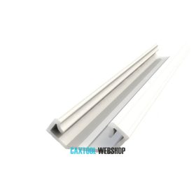 GLALU aluminium LED corner profile 8,5x12mm 2020mm white