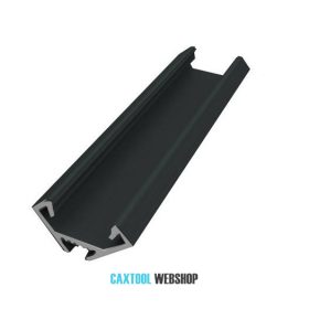 GLALU aluminium LED corner profile 12x12mm 3000mm black
