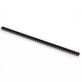 40Pin 2.54mm Single Row Round Female Pin Header (1pcs)