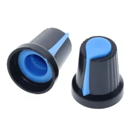   Potentiometer Knob Rotary Cap Inner 6mm External 15mm*17mm Blue