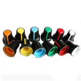   Potentiometer Knob Rotary Cap Inner 6mm External 15mm*17mm Green