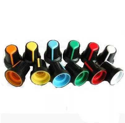 Potentiometer Knob Rotary Cap Inner 6mm External 15mm*17mm Green