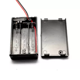 3 x AAA Battery Holder Box, With Cover/on-off