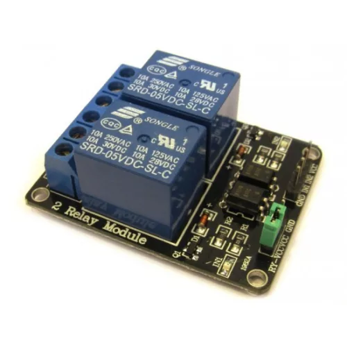 2 Road/Channel Relay Module (with light coupling) 12V