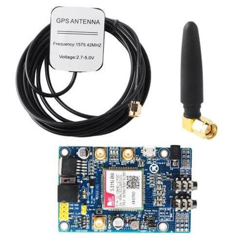 Sim808 module, Gsm GPRS GPS IPX Development Board with GPS antenna