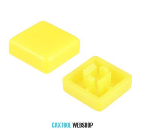 Square Cap for 12*12*7.3mm Square Tachile Switch Yellow