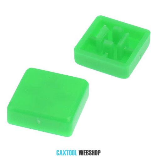 Square Cap for 12*12*7.3mm Square Tachile Switch Green