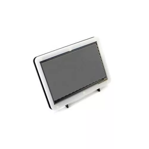 Raspberry Pi 7 inch Black+White Case with Stand