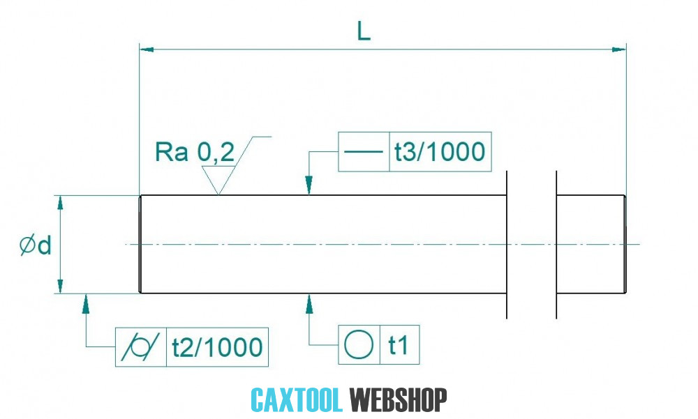Linear Shaft smooth rod 6mm - Caxtool