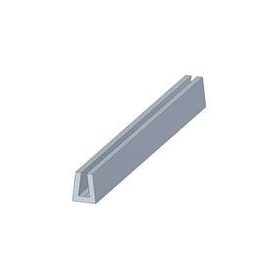   Edge protection "U" profile silicone gray 6,85x3,2x6,35