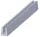 Edge protection "U" profile silicone gray 6,85x3,2x6,35