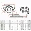 KFL001 12mm Flanschlager
