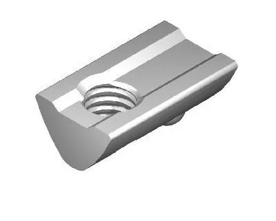 I6 T-slot nut 16x10x6,2 mm, M5 6mm groove