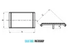 B6 corner bracket cover cap 20 x 20 mm, 6mm groove