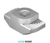 B10 slide nut 19x9,7x8,8 mm, M4 10mm groove
