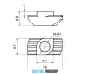 B10 slide nut 19x9,7x8,8 mm, M4 10mm groove