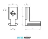 B10 Angle connector 40 x40 mm inside-to-inside