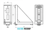 B10 corner bracket 40 x 80 mm, 10mm groove