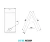 B10 corner bracket 45 degree 40 x 40 mm, 10mm groove