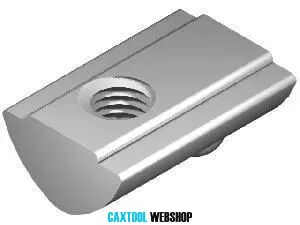 I5 slide nut 12x7,7x4,65, M4 5mm groove