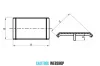 I5 corner bracket cover cap 20 x 20 mm, 5mm groove