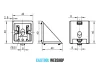 I8 corner bracket 4040 alumínium profilhoz