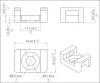I8/B8/B10 Cable fixing without hammer Nylon, white