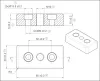 B8 3060, Base plate, M10, for installing foot