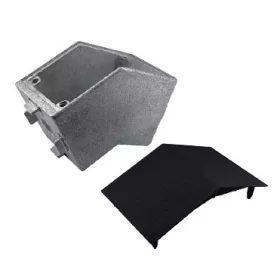 B10 corner bracket 135 degree 45x45 mm, 10mm groove