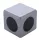 B10 cubic connector 40x40 mm, 2D, 10mm groove, set