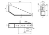 B10 Floor bracket, rigth type,zinc plated