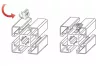 B8 slide nut, M4 8mm groove