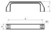 Handle 90x36 mm, Alu, black