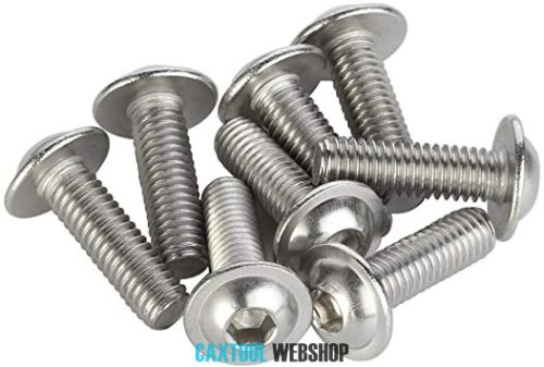 Hex.socket button head screw, with flange 010.9 ZP M3x8