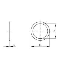 Shim ring DIN 988 A2 M5