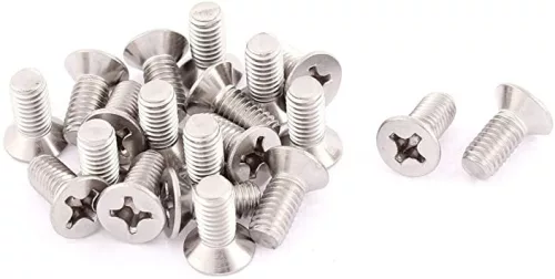 Countersunk head philips screw DIN 965 4.8 zinc plated M6x50