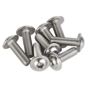Button head hex socket screw with flange DIN 7380 A2 M3x8