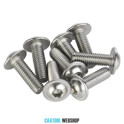 Hexagon socket button head screw with flange M3x10 stainless steel