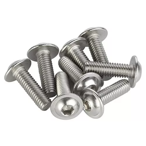 Button head hex socket screw with flange DIN 7380 A2 M4x20