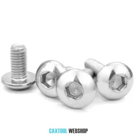 Button head hex socket screw DIN 7380 10.9 zinc plated M8x30