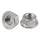 Hex flange nut DIN 6923~ 8 zinc plated M6