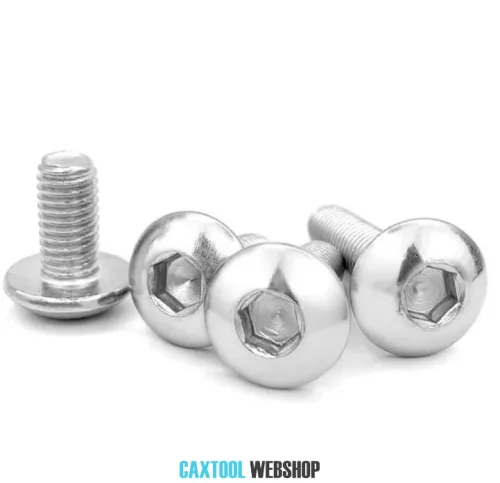 Button head hex socket screw DIN 7380 10.9 zinc plated M8x16