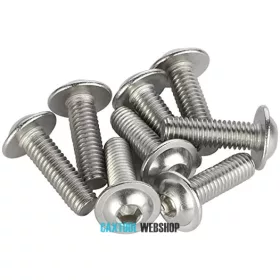   Button head hex socket screw with flange DIN 7380-FL 10.9 zinc plated M6x45