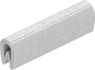 Edge protection profile PVC 1-2 mm white