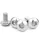 Button head hex socket screw DIN 7380 10.9 zinc plated M6x14